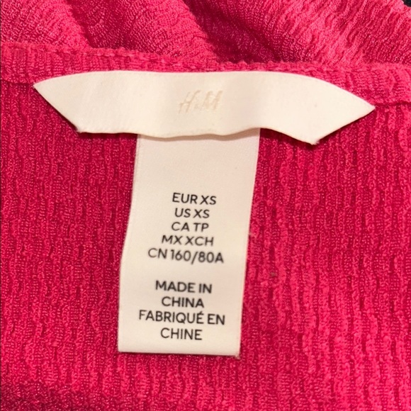 H&M Pink Bodycon Mini Dress Sweetheart Neckline - Picture 3 of 3